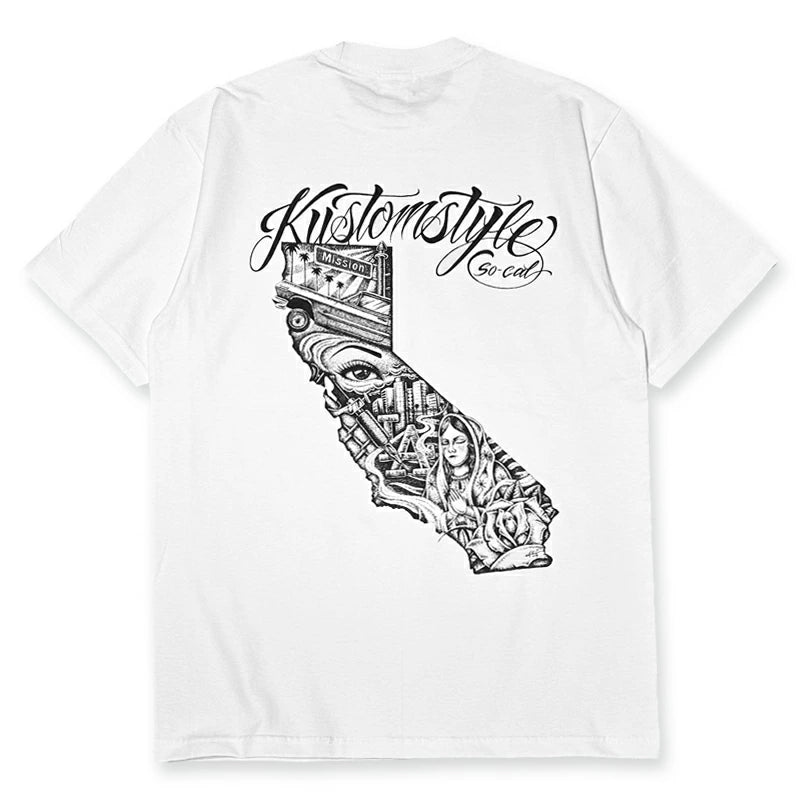 KUSTOMSTYLE KST2413 "CALI MAP" T-SHIRTS
