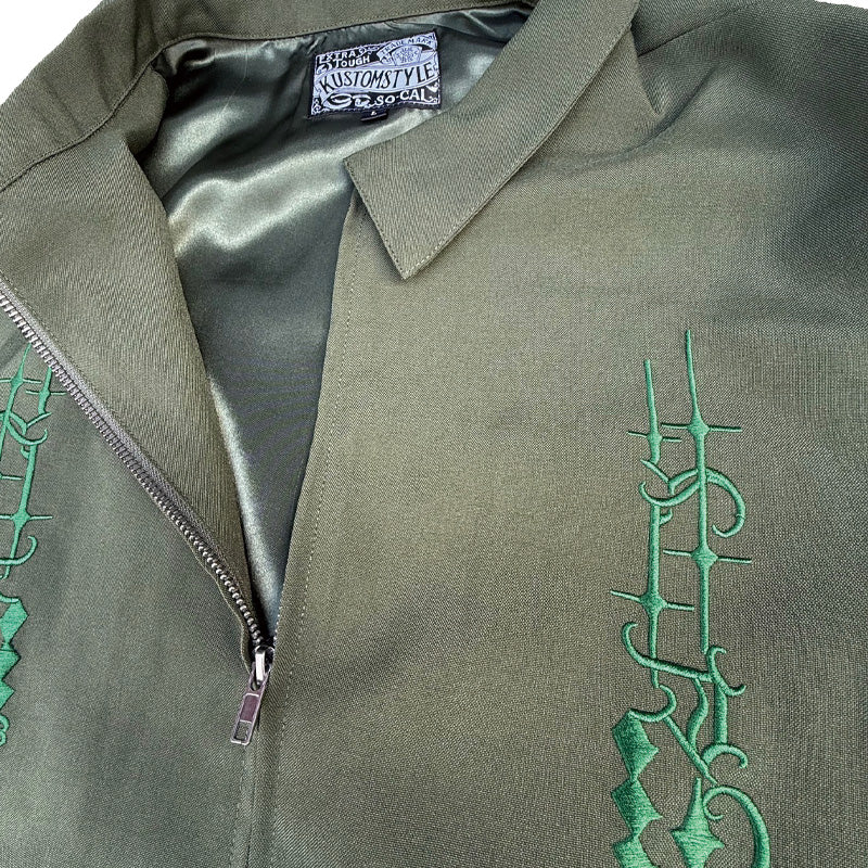KUSTOMSTYLE KSLWJ2505OL -CARLSBAD- LIGHT WEIGHT JACKET COLOR*OLIVE