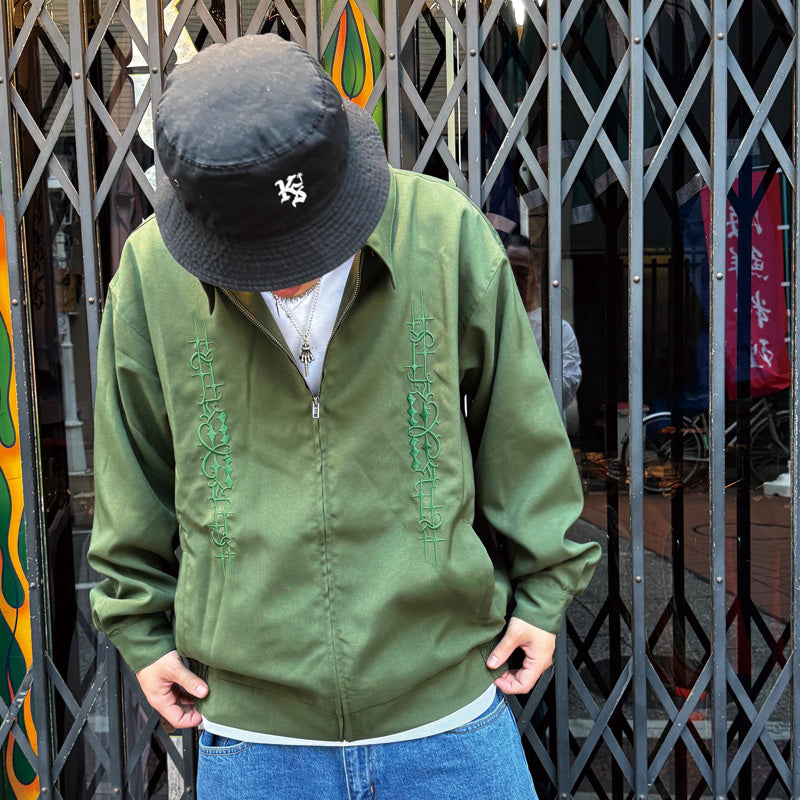 KUSTOMSTYLE KSLWJ2505OL -CARLSBAD- LIGHT WEIGHT JACKET COLOR*OLIVE