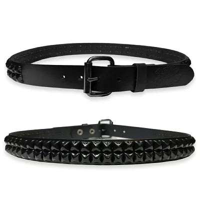 PYRAMID STUDS GENUINE LEATHER BELT