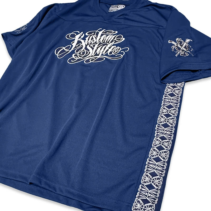 KUSTOMSTYLE  KSFOOT2508BK "GARDEN GROVE" FOOTBALL JERSEY