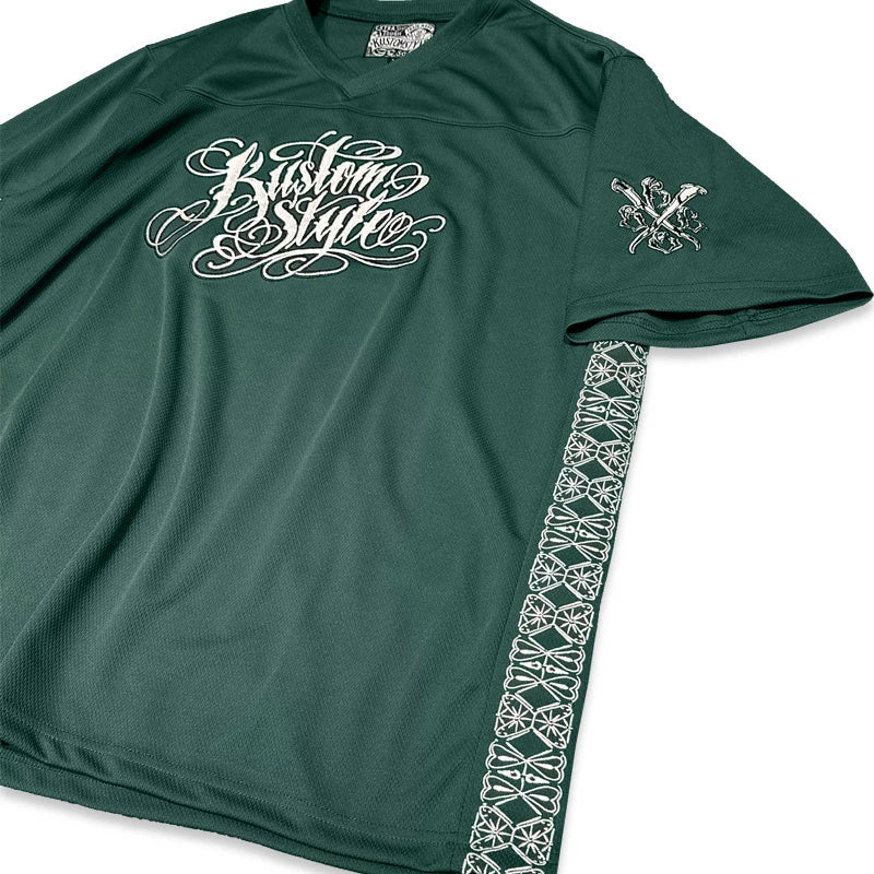 KUSTOMSTYLE  KSFOOT2508BK "GARDEN GROVE" FOOTBALL JERSEY