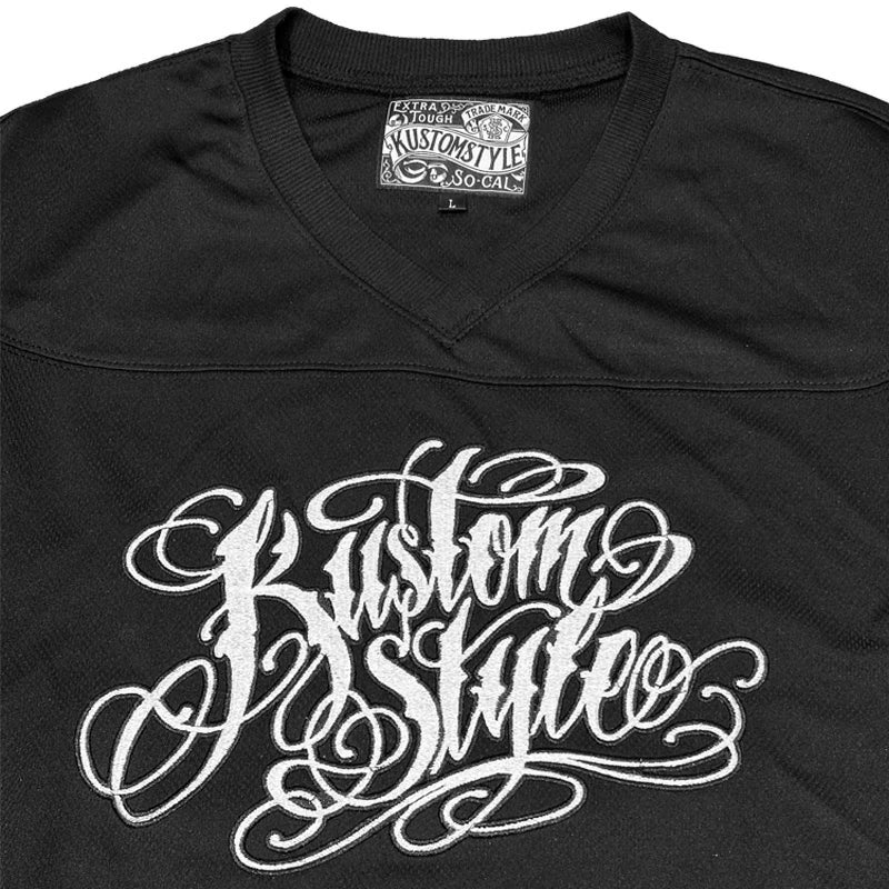 KUSTOMSTYLE  KSFOOT2508BK "GARDEN GROVE" FOOTBALL JERSEY