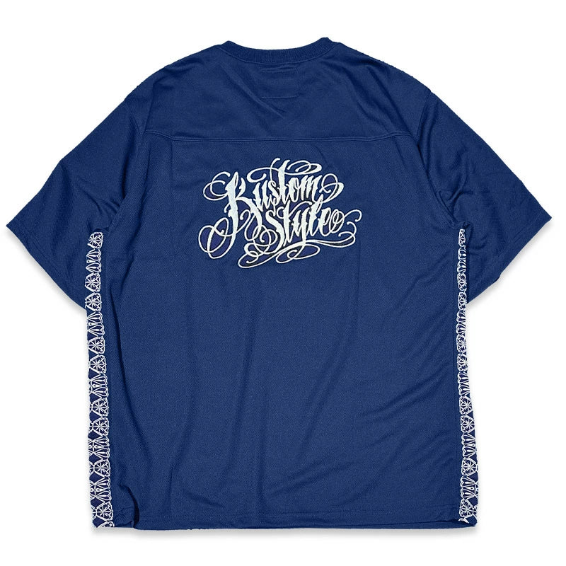 KUSTOMSTYLE  KSFOOT2508BK "GARDEN GROVE" FOOTBALL JERSEY