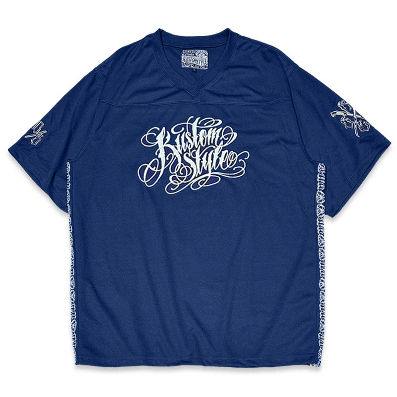 KUSTOMSTYLE  KSFOOT2508BK "GARDEN GROVE" FOOTBALL JERSEY