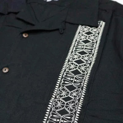 "FACE CARD" GUAYABERA SHORT SLEEVE SHIRTS