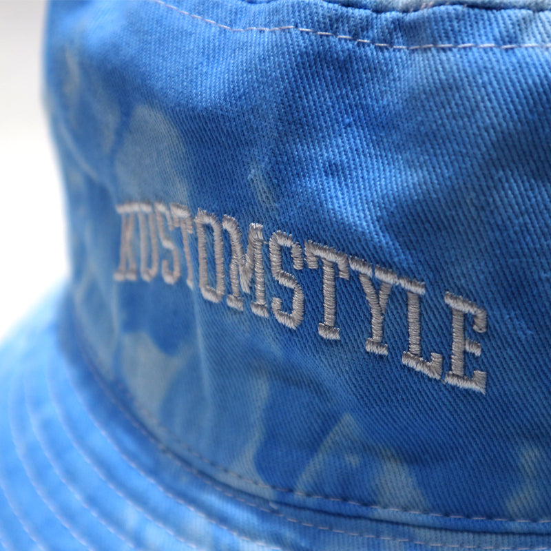 "COLLEGE LOGO" TIE DYE BUCKET HAT