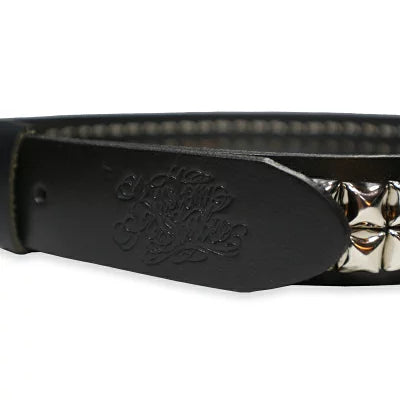 PYRAMID STUDS GENUINE LEATHER BELT