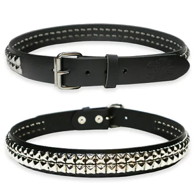 PYRAMID STUDS GENUINE LEATHER BELT