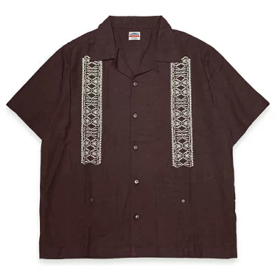 "FACE CARD" GUAYABERA SHORT SLEEVE SHIRTS