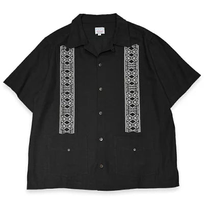 "FACE CARD" GUAYABERA SHORT SLEEVE SHIRTS