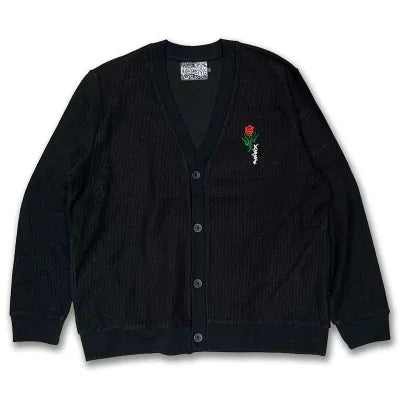 "ROSE-COLOR" CORDUROY CARDIGAN