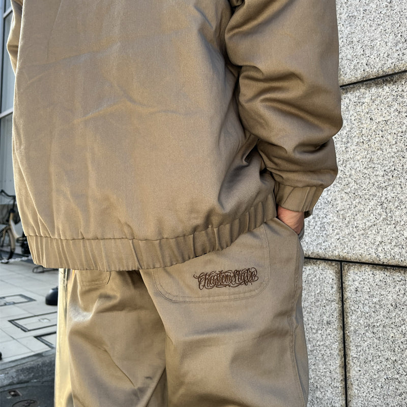 "FUCKIN' SCRIPT" Cotton Twill Pants