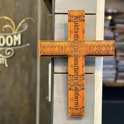 "OLD ENGLISH BANDANA" WOOD CROSS