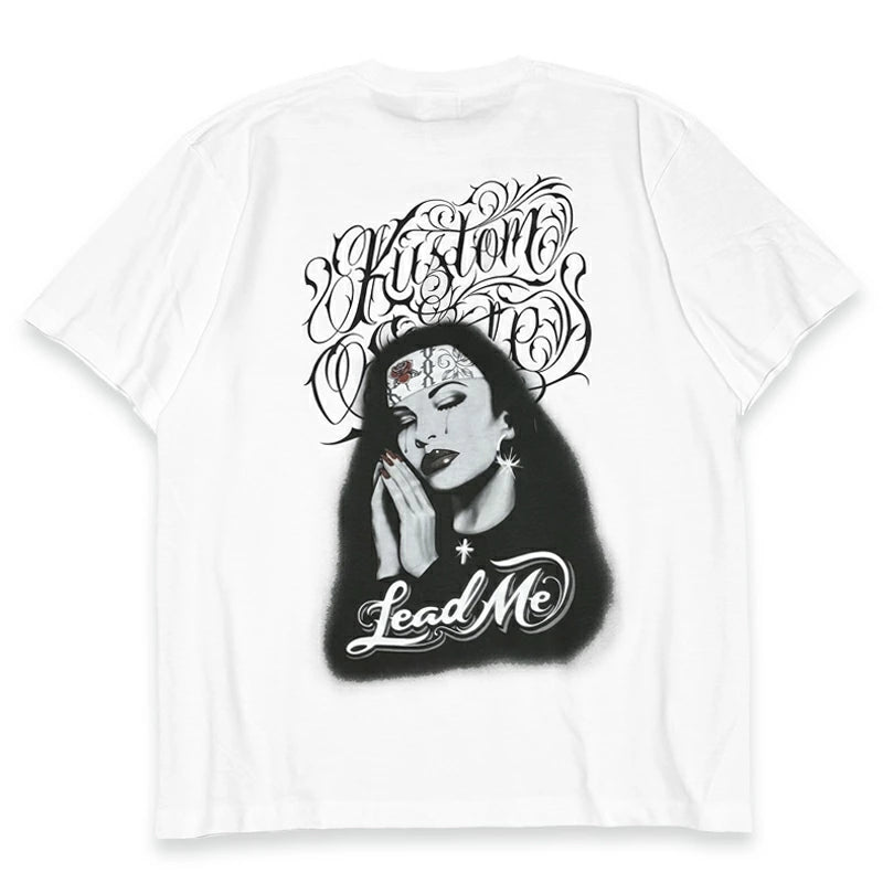 KUSTOMSTYLE  KST2408BK "LEAD ME" T-SHIRTS