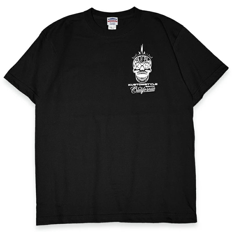 KUSTOMSTYLE  KST2412WH "P,L,O SKULL" T-SHIRTS