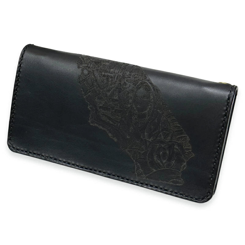 KUSTOMSTYLE TYPE-9 CALI MAP LEATHER LONG WALLET