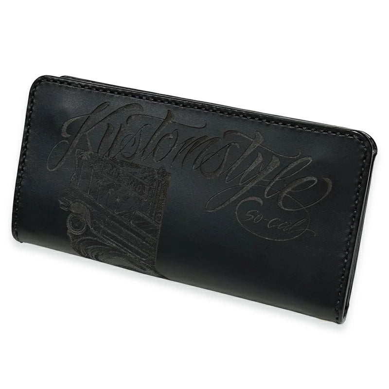 KUSTOMSTYLE TYPE-9 CALI MAP LEATHER LONG WALLET