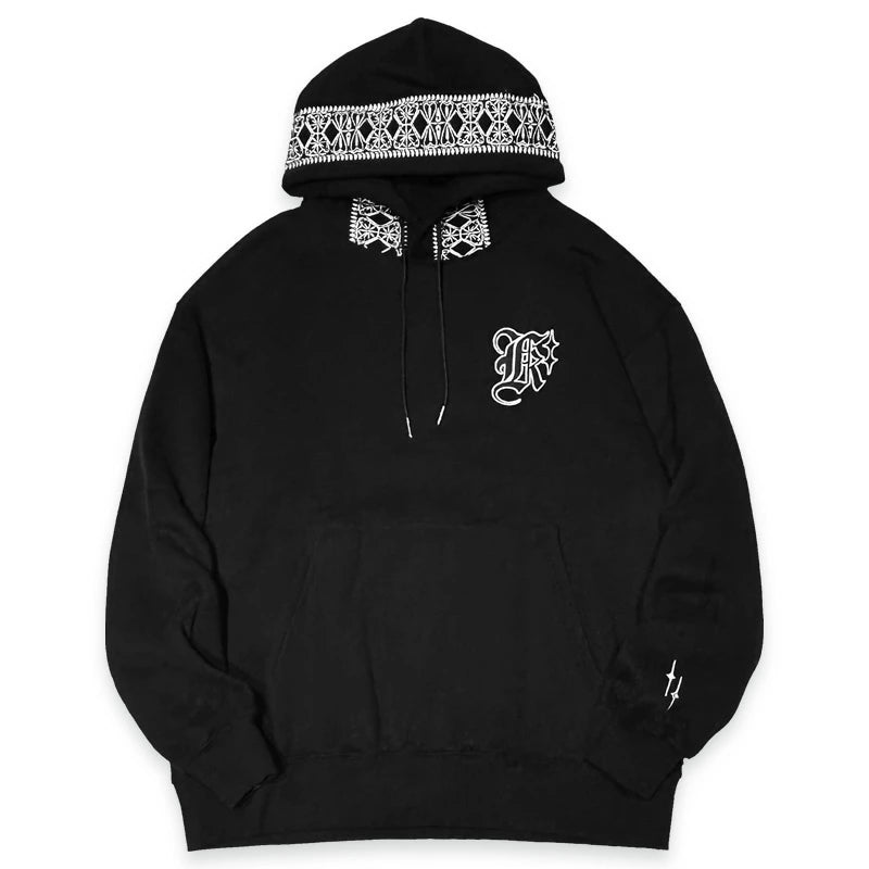 KUSTOMSTYLE KSP2424BK "LA BANDANA" PULLOVER HOODIE