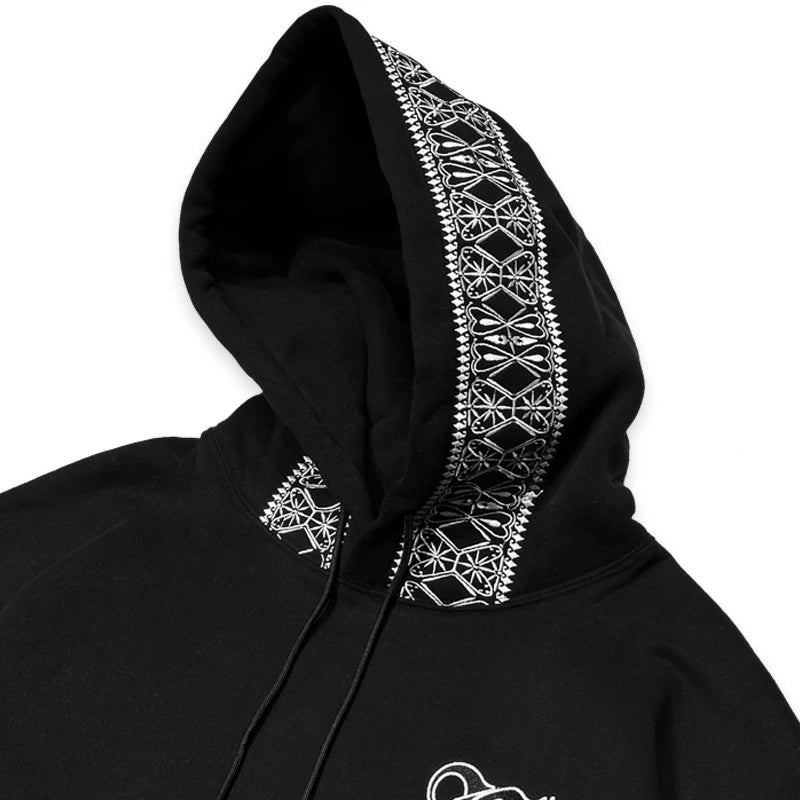KUSTOMSTYLE KSP2424BK "LA BANDANA" PULLOVER HOODIE