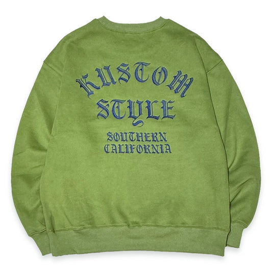 KUSTOMSTYLE KSSW2411 "SHADES" CREW NECK EMBROIDERY SWEAT SHIRTS