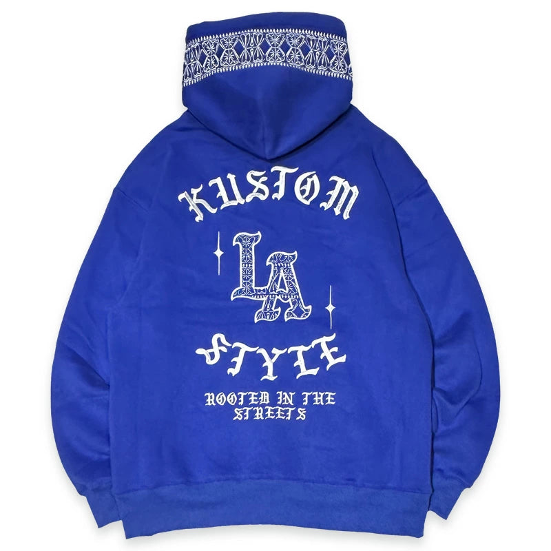 KUSTOMSTYLE KSP2424BK "LA BANDANA" PULLOVER HOODIE
