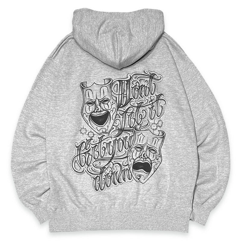 KUSTOMSTYLE KSP2426 "DON'T LET IT GET YOU DOWN" PULLOVER HOODIE
