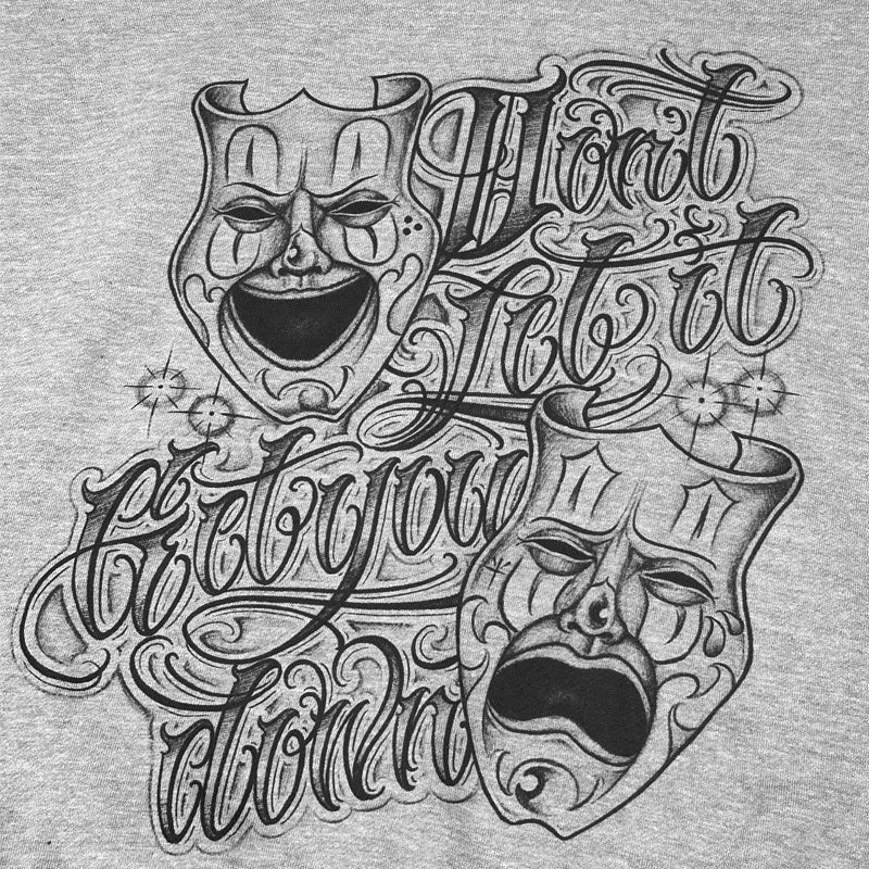 KUSTOMSTYLE KSP2426 "DON'T LET IT GET YOU DOWN" PULLOVER HOODIE