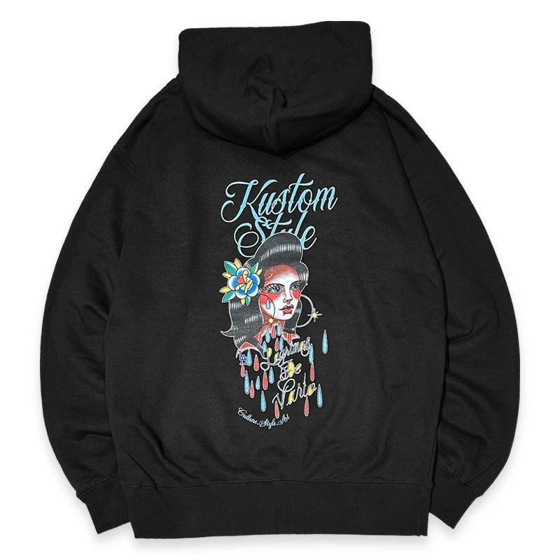 KUSTOMSTYLE KS2406 "LAGRIMAS DE VARIO" CREWNECK SWEATSHIRTS & HOODIE