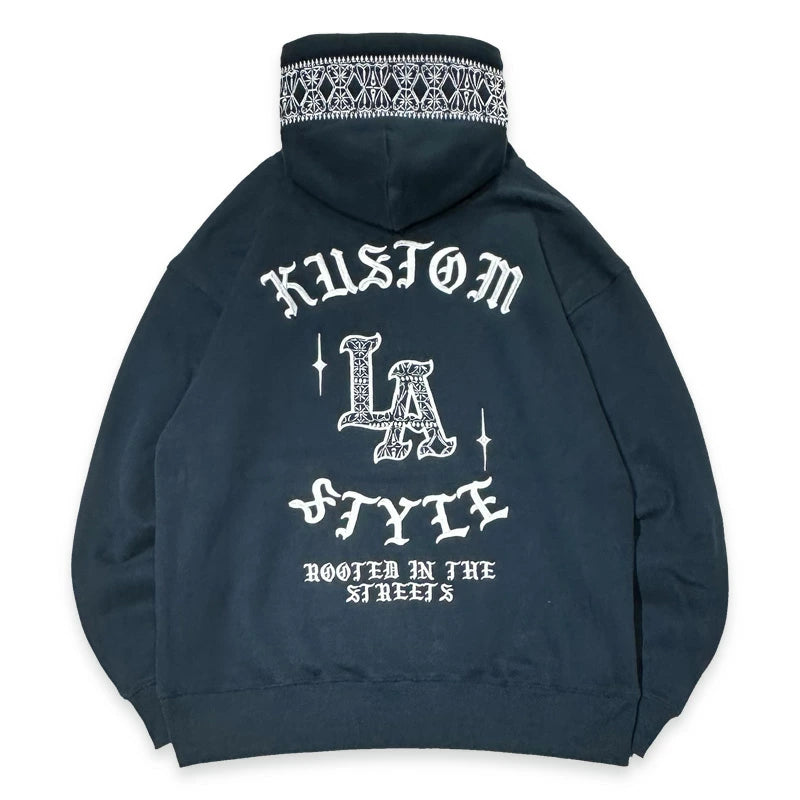 KUSTOMSTYLE KSP2424BK "LA BANDANA" PULLOVER HOODIE