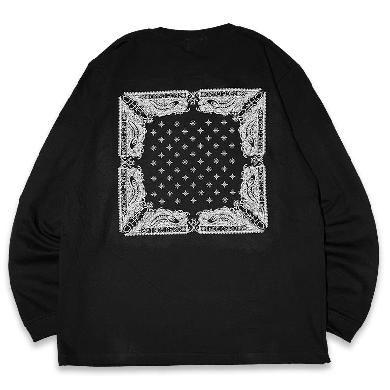 KUSTOMSTYLE KSTL2434 "S-T LOGO BANDANA" LONG SLEEVE T-SHIRTS