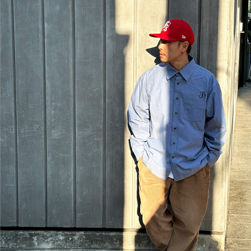 KUSTOMSTYLE KSLS2431CH "STARLITE" LONG SLEEVE WORK SHIRTS CHAMBRAY