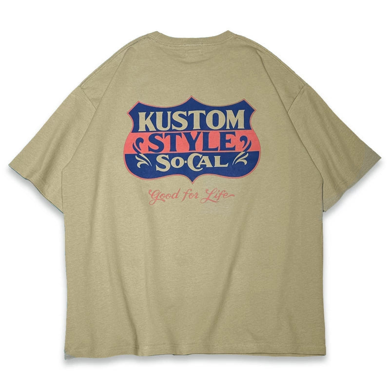 KUSTOMSTYLE  KST2401WH -GOOD FOR LIFE- WIDE BODY T-SHIRTS