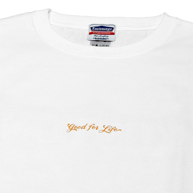 KUSTOMSTYLE  KST2401WH -GOOD FOR LIFE- WIDE BODY T-SHIRTS