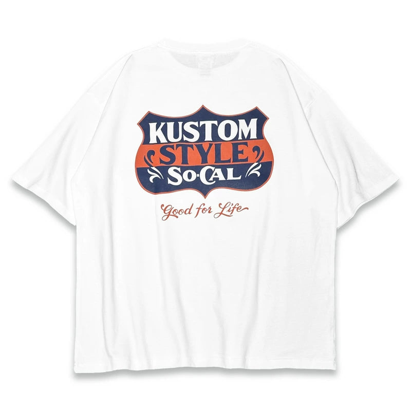 KUSTOMSTYLE  KST2401WH -GOOD FOR LIFE- WIDE BODY T-SHIRTS