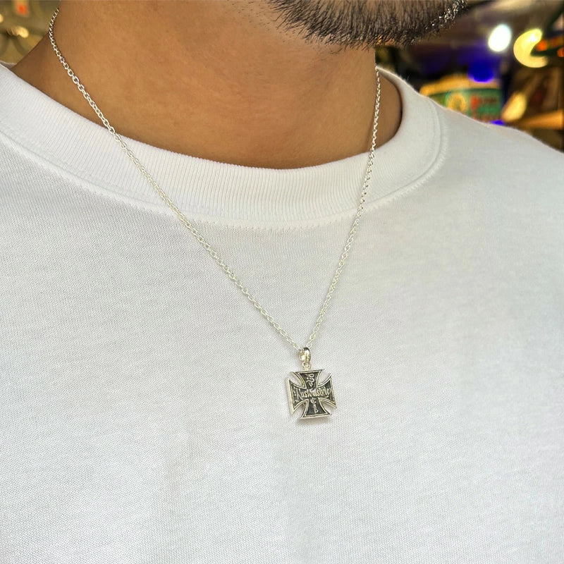 KUSTOMSTYLE KSSLTOP001 -IRON CROSS- TOP & CHAIN SILVER925