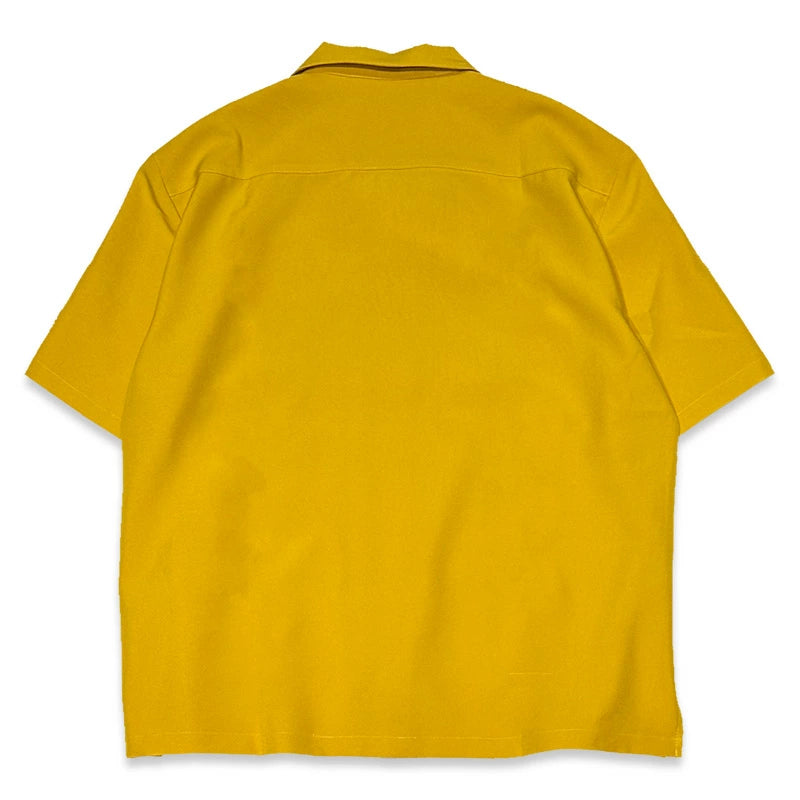 KUSTOMSTYLE KSSS2505MUS -CARLSBAD- OPEN COLLAR SHORT SLEEVE SHIRTS COLOR-MUSTARD