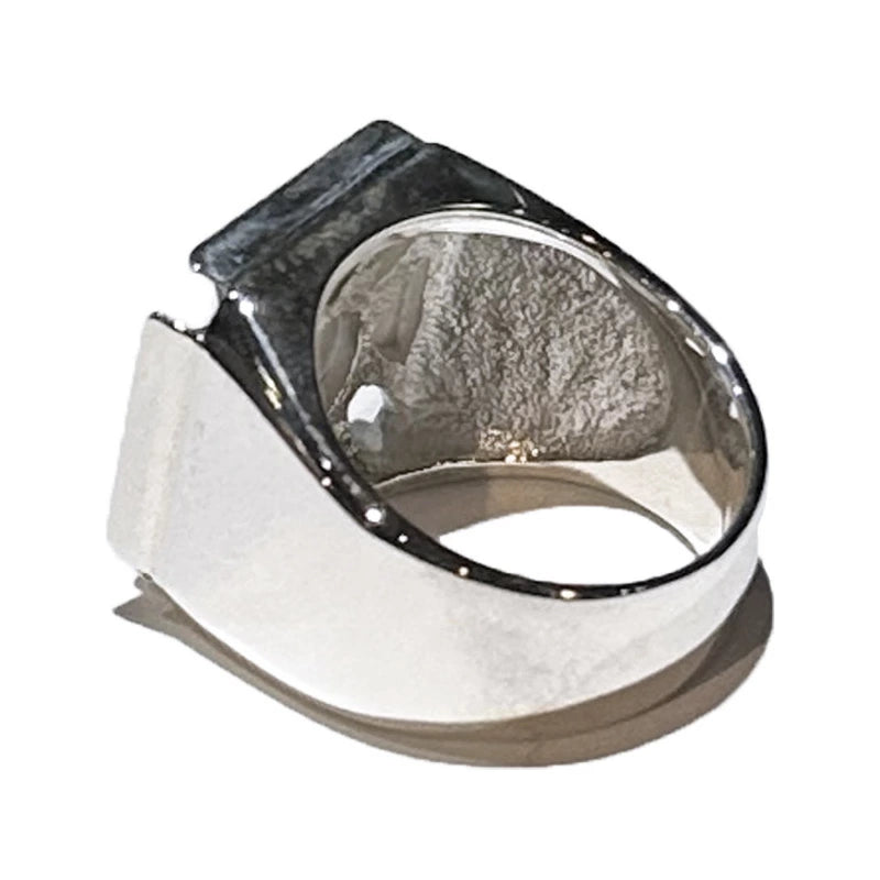 KUSTOMSTYLE KSSLRING001 "IRON CROSS" SILVER RING