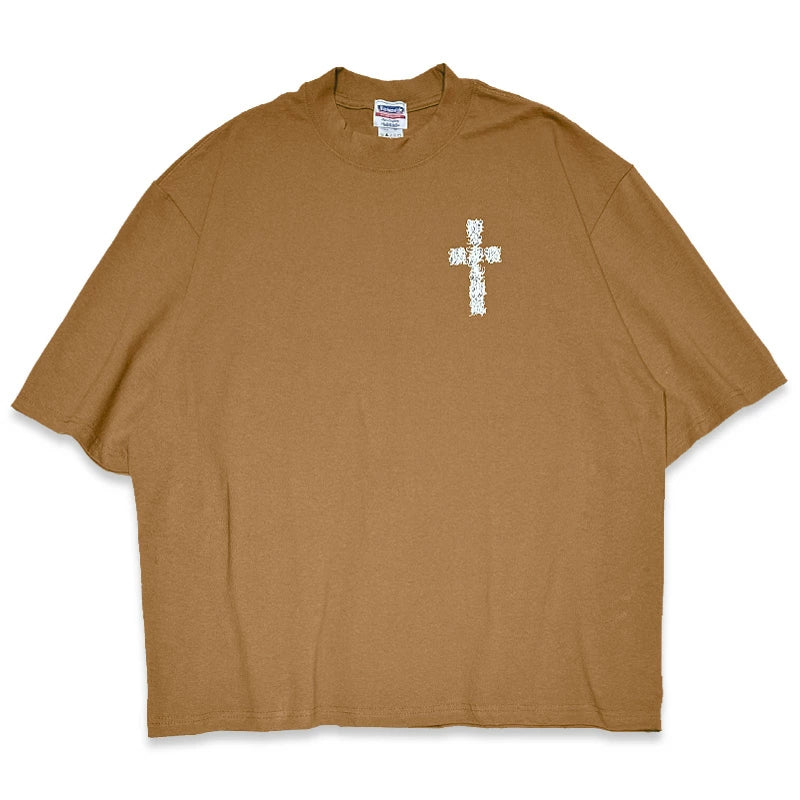 KUSTOMSTYLE KST2512 -KANJI CROSS 粕多夢寿鯛籠- T-SHIRTS