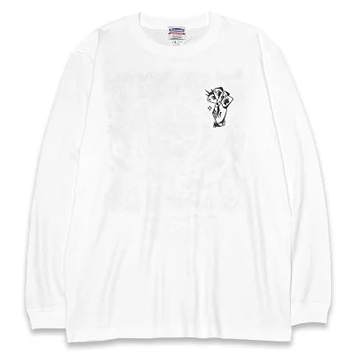 KUSTOMSTYLE  KSTL2412BK -P.L.O SKULL- LONG SLEEVE T-SHIRTS