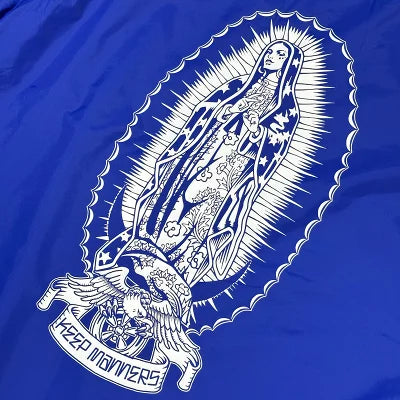 KUSTOMSTYLE  KSWB1701 -KEEP MANNERS- NYLON COACH JACKET