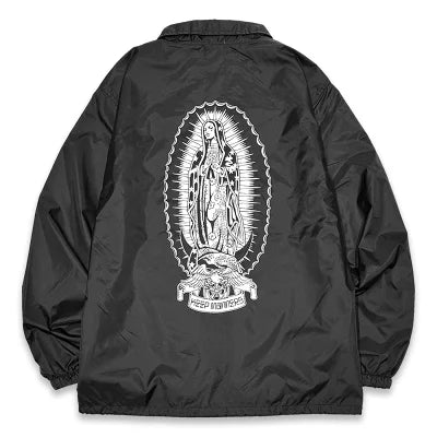 KUSTOMSTYLE  KSWB1701 -KEEP MANNERS- NYLON COACH JACKET