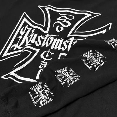 KUSTOMSTYLE KSTL0303 -IRON CROSS- LONG SLEEVE T-SHIRTS