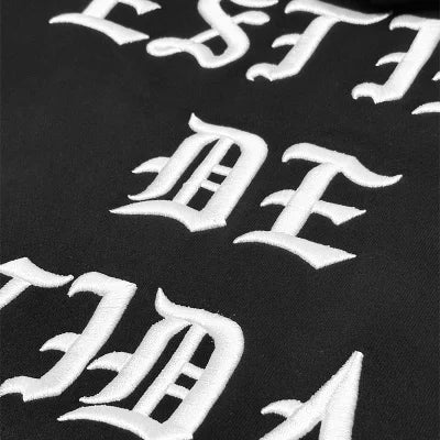 KUSTOMSTYLE KSP2506 -ESTILO CALIFAS- PULLOVER EMBROIDARY HOODIE