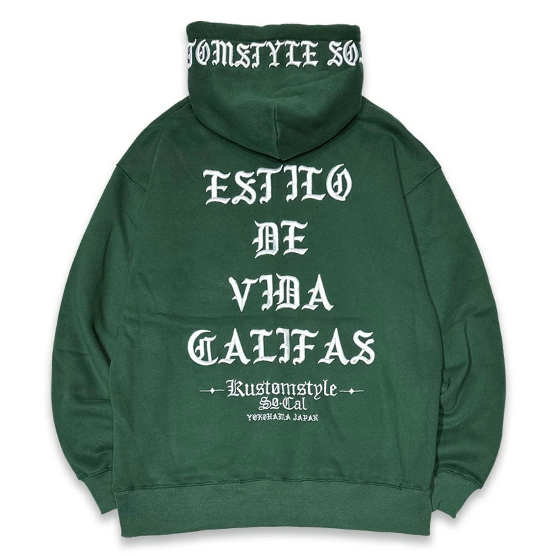 KUSTOMSTYLE KSP2506 -ESTILO CALIFAS- PULLOVER EMBROIDARY HOODIE