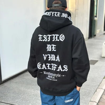 KUSTOMSTYLE KSP2506 -ESTILO CALIFAS- PULLOVER EMBROIDARY HOODIE