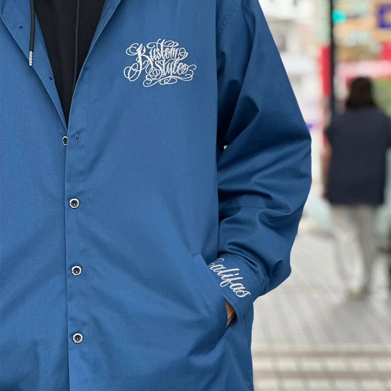 KUSTOMSTYLE KSLS2518BL "CYPRESS" LONG SLEEVE SHIRTS JACKET BLUE