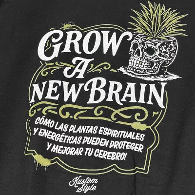 KUSTOMSTYLE KS2519 -GROW A NEW BRAIN- ZIP UP HOODIE & CREW SWEAT SHIRTS