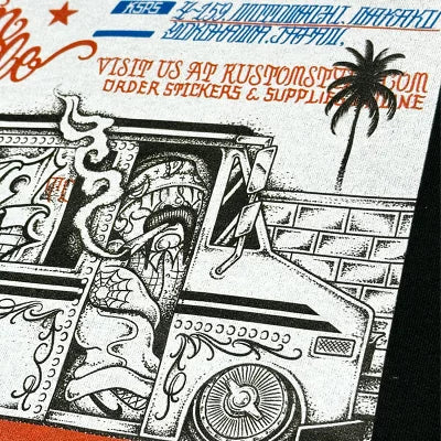 KUSTOMSTYLE KSP2516BK -KSPS- PULLOVER HOODIE