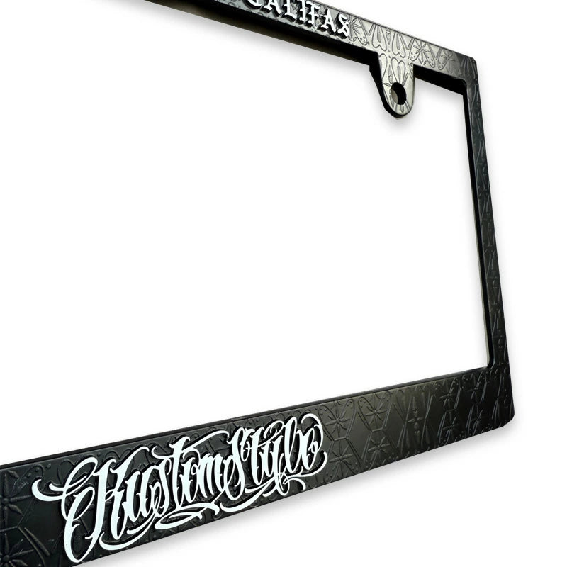 "RAISED BANDANA" JAPANESE SIZE LICENSE PLATE FRAME